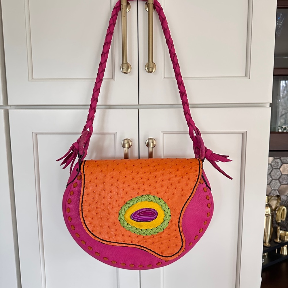 MAIA Shoulder Bag/Tote with Pink Amethyst